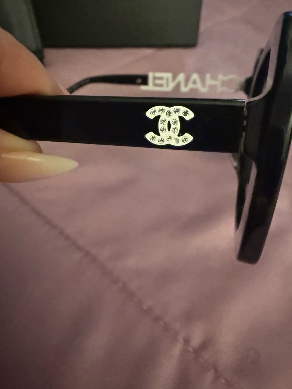 CC Sunglasses with Rhinestone Accents - Picture 2 of 9